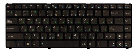 Клавиатура для ноутбука Asus (UL20, UL20A, UL20FT) Black, (Black Frame) RU Клавиатура для ноутбука Asus (UL20, UL20A, UL20FT) Black, (Black Frame) RU - фото 2