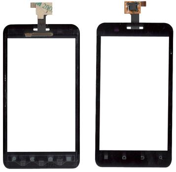 Тачскрин (Сенсорное стекло) для смартфона ZTE V889D, V880E Dual черный