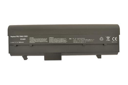 Усиленная аккумуляторная батарея для ноутбука Dell Y9943 Inspiron 640m 11.1V Black 7800mAh OEM