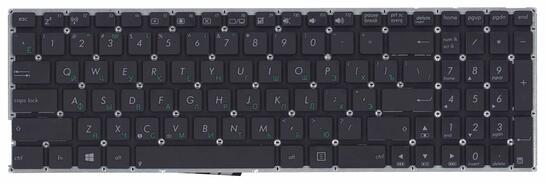 Клавиатура для ноутбука Asus (X756) Black, (No Frame), RU горизонтальный Enter - фото 7