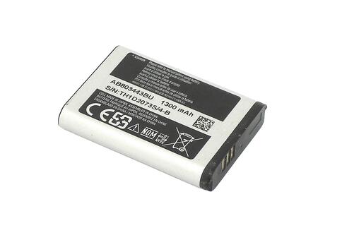 Аккумуляторная батарея для смартфона Samsung AB803443BU GT-C3350 3.7V Silver 1300mAh 4.8Wh - фото 2