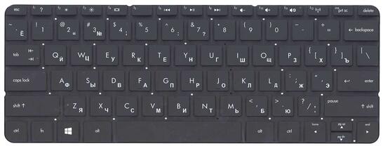 Клавиатура для ноутбука HP Envy (X2) Black, (No Frame) RU - фото 7