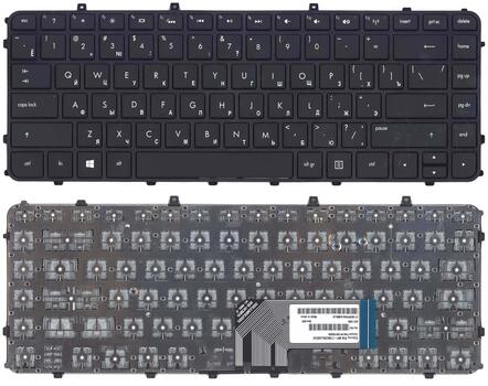 Клавиатура для ноутбука HP Envy (4-1000) Black, (Black Frame) RU - фото 6