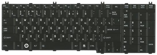 Клавиатура для ноутбука Toshiba Satellite (C650, L650) Black, Glossy, RU - фото 2