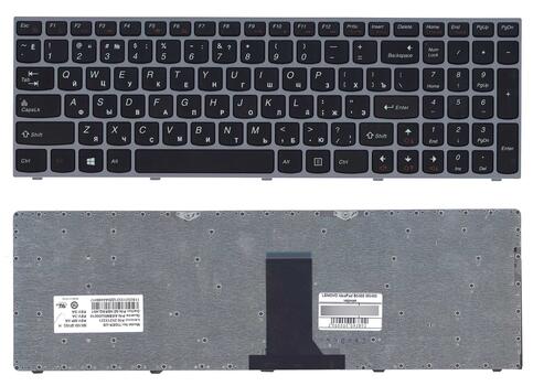 Клавиатура для ноутбука Lenovo IdeaPad (B5400, M5400) Black, (Silver Frame), RU - фото 6