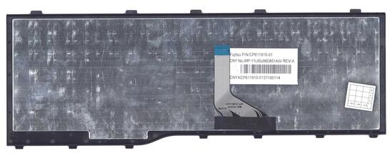 Клавиатура для ноутбука Fujitsu LifeBook (AH532, NH532) Black, (Black Frame), RU (горизонтальный энтер) - фото 8