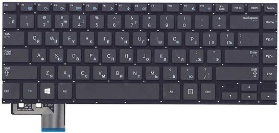 Клавиатура для ноутбука Samsung (535U4С, 530U4C, 530U4B) Black, (No Frame), RU - фото 2