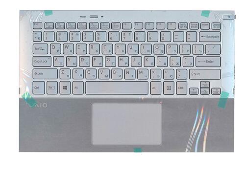 Клавиатура для ноутбука Sony Vaio (SVP11) Silver, (Silver TopCase), RU Клавиатура для ноутбука Sony Vaio (SVP11) Silver, (Silver TopCase), RU - фото 2