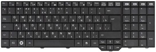 Клавиатура для ноутбука Fujitsu Amilo (XA3530, PI3625, LI3910, XI3650) Black, RU/EN - фото 2
