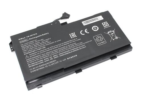 Аккумуляторная батарея для ноутбука HP A106XL ZBook 17 G3 11.4V Black 8400mAh OEM