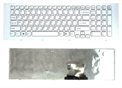 Клавиатура для ноутбука Sony Vaio (VPC-EJ) White, (White Frame), RU Клавиатура для ноутбука Sony Vaio (VPC-EJ) White, (White Frame), RU