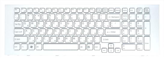 Клавиатура для ноутбука Sony Vaio (VPC-EJ) White, (White Frame), RU Клавиатура для ноутбука Sony Vaio (VPC-EJ) White, (White Frame), RU - фото 2