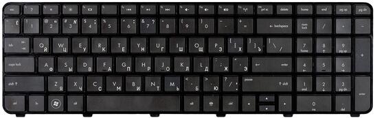 Клавиатура для ноутбука HP Pavilion DV7-6000 Black, (Black Frame) RU - фото 2