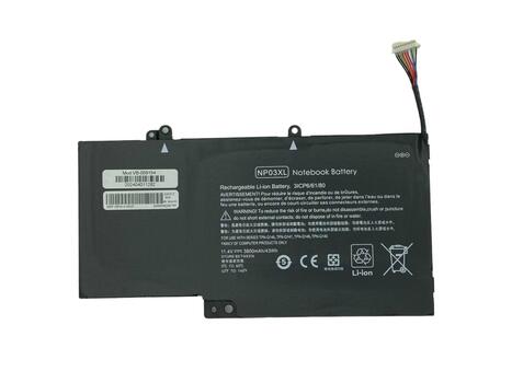 Аккумуляторная батарея для ноутбука HP NP03XL Pavilion 13 x360 11.4V Black 3800mAh OEM - фото 6