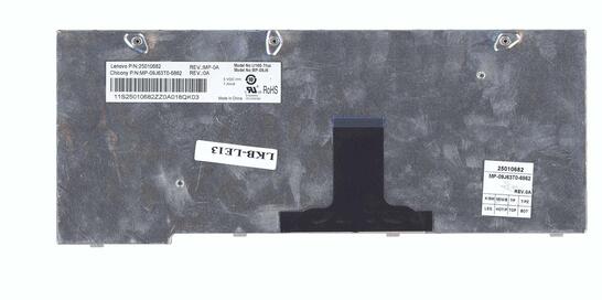 Клавиатура для ноутбука Lenovo IdeaPad (U160, U165) Black, (Black Frame), RU - фото 3