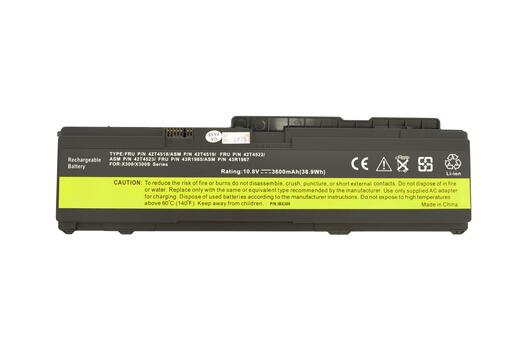 Аккумуляторная батарея для ноутбука Lenovo-IBM 43R1965 ThinkPad X300 10.8V Black 3600mAh OEM