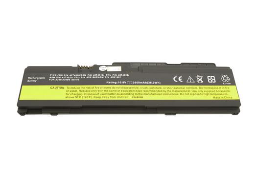 Аккумуляторная батарея для ноутбука Lenovo-IBM 43R1965 ThinkPad X300 10.8V Black 3600mAh OEM - фото 4
