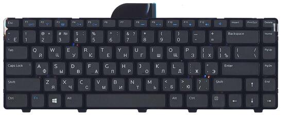 Клавиатура для ноутбука Dell Inspiron (14-3421, 14R-5421) Black, (Black Frame), RU - фото 2