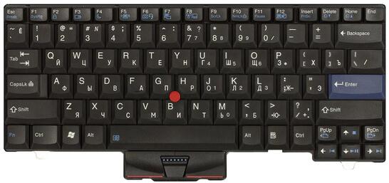 Клавиатура для ноутбука Lenovo ThinkPad (SL410, SL510) с указателем (Point Stick) Black, RU - фото 2
