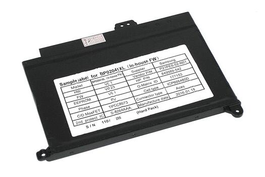 Аккумуляторная батарея для ноутбука HP BP02XL 15-au 7.7V Black 5300mAh Orig Аккумуляторная батарея для ноутбука HP BP02XL 15-au 7.7V Black 5300mAh Orig - фото 2