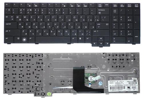 Клавиатура для ноутбука HP EliteBook (8740W) с указателем (Point Stick) Black, RU Клавиатура для ноутбука HP EliteBook (8740W) с указателем (Point Stick) Black, RU