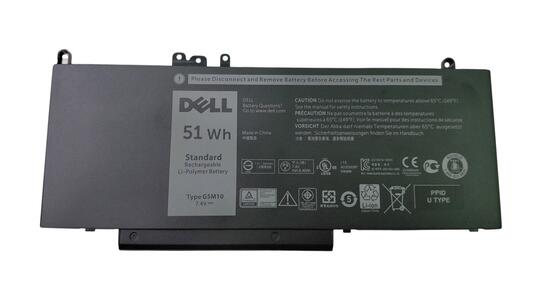 Аккумуляторная батарея для ноутбука Dell G5M10 Latitude E5450 7.4V Black 6460mAh Orig
