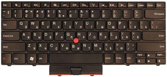 Клавиатура для ноутбука Lenovo ThinkPad Edge (13), с указателем (Point Stick) Black, RU Клавиатура для ноутбука Lenovo ThinkPad Edge (13), с указателем (Point Stick) Black, RU - фото 2