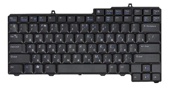 Клавиатура для ноутбука Dell Vostro (1000) Inspiron (6400, 9400, 1501, 131L, 640M) Black, RU - фото 2