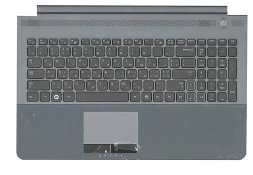 Клавиатура для ноутбука Samsung (RC520) Black, (Gray TopCase), RU - фото 2