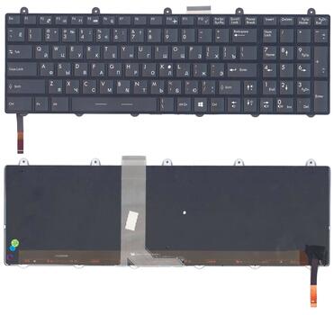 Клавиатура для ноутбука MSI (GE60, GE70, GT60, GP60, GT70, GP70) с подсветкой (Light) Black, (Black Frame) RU Клавиатура для ноутбука MSI (GE60, GE70, GT60, GP60, GT70, GP70) с подсветкой (Light) Black, (Black Frame) RU