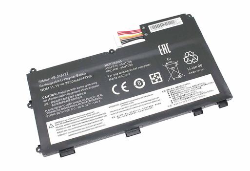 Аккумуляторная батарея для ноутбука Lenovo L11N3P51 ThinkPad T430U Ultrabook 11.1V Black 3850mAh OEM Аккумуляторная батарея для ноутбука Lenovo L11N3P51 ThinkPad T430U Ultrabook 11.1V Black 3850mAh OEM
