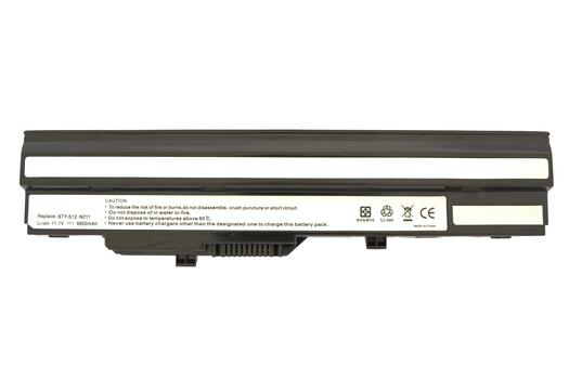 Усиленная аккумуляторная батарея для ноутбука MSI BTY-S12 Wind U100 11.1V Black 6600mAh OEM