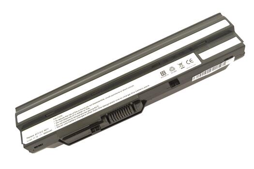 Усиленная аккумуляторная батарея для ноутбука MSI BTY-S12 Wind U100 11.1V Black 6600mAh OEM - фото 2