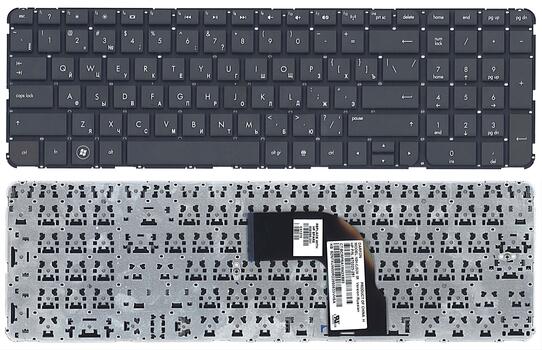 Клавиатура для ноутбука HP Pavilion (DV7-7000) Black, (No Frame) RU