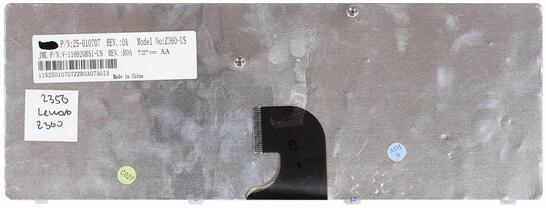 Клавиатура для ноутбука Lenovo IdeaPad (Z360) Black, (Silver Frame), RU Клавиатура для ноутбука Lenovo IdeaPad (Z360) Black, (Silver Frame), RU - фото 3