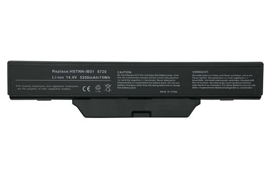 Аккумуляторная батарея для ноутбука HP Compaq HSTNN-IB51 6720s 14.4V Black 5200mAh OEM
