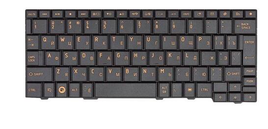 Клавиатура для ноутбука Toshiba (AC100-117, AC100, AZ100, AC100-10D, AC100-10U, AC100-10Z) Black, RU Клавиатура для ноутбука Toshiba (AC100-117, AC100, AZ100, AC100-10D, AC100-10U, AC100-10Z) Black, RU - фото 2
