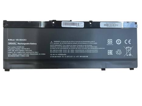Аккумуляторная батарея для ноутбука HP SR04XL Omen 15-ce 15.4V Black 4550mAh OEM