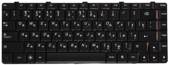 Клавиатура для ноутбука Lenovo IdeaPad (U350, Y650) Black, RU - фото 2