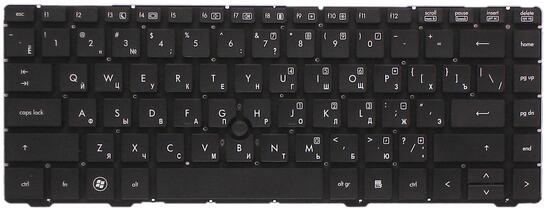 Клавиатура для ноутбука HP Elitebook (8460P) с указателем (Point Stick), Black, (No Frame) RU - фото 2