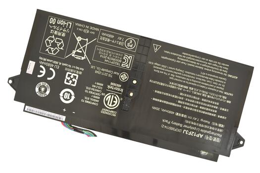 Аккумуляторная батарея для ноутбука Acer AP12F3J Aspire S7-391 7.4V Black 4680mAh Orig - фото 5