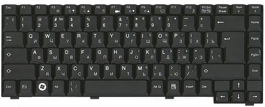 Клавиатура для ноутбука Fujitsu Amilo (PI2550, PI2540, PI2530, XI2428) Black, RU (вертикальный энтер) - фото 2