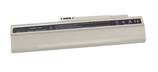 Аккумуляторная батарея для ноутбука Acer UM08A73 Aspire One 11.1V White 5200mAh OEM