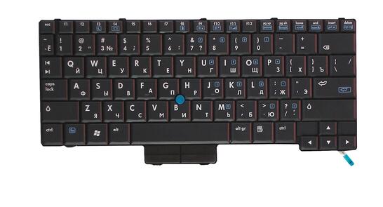 Клавиатура для ноутбука HP Compaq 2510p, Elitebook 2530p с указателем (Point Stick) Black, RU - фото 2