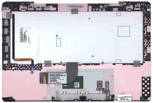 Клавиатура для ноутбука Sony Vaio (VPC-SB), Silver, (Rose Frame) RU (fingerprint reader) - фото 3
