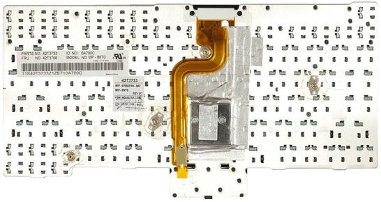 Клавиатура для ноутбука Lenovo ThinkPad (X200, X201) с указателем (Point Stick) Black RU - фото 3