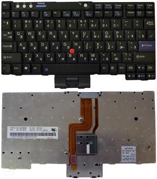 Клавиатура Lenovo ThinkPad (X60, X60S, X60T, X61, X61S, X61T) с указателем (Point Stick) Black, RU