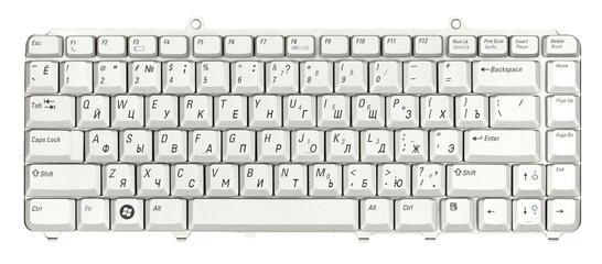 Клавиатура для ноутбука Dell Inspiron (1420, 1525, 1540) Vostro ( 1400, 1500) Silver, RU/EN - фото 2