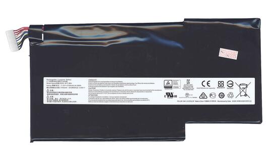 Аккумуляторная батарея для ноутбука MSI BTY-M6J GS73VR Stealth Pro 11.4V Black 5700mAh Orig