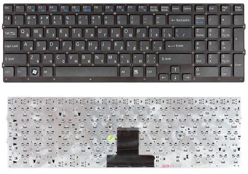 Клавиатура для ноутбука Sony Vaio (VPC-EB) Black, (Black Frame) RU Клавиатура для ноутбука Sony Vaio (VPC-EB) Black, (Black Frame) RU